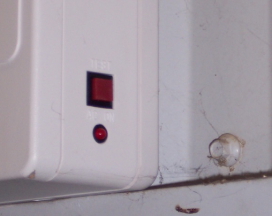 test button on emergency lights