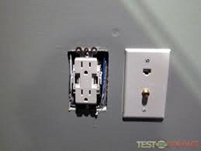 outlet with missing cover plate